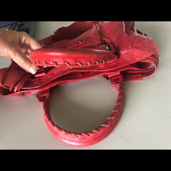 Red Balenciaga Bag - Picture 5 of 8